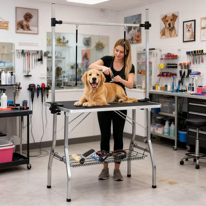 46" Pet grooming table for large dogs with adjustable height