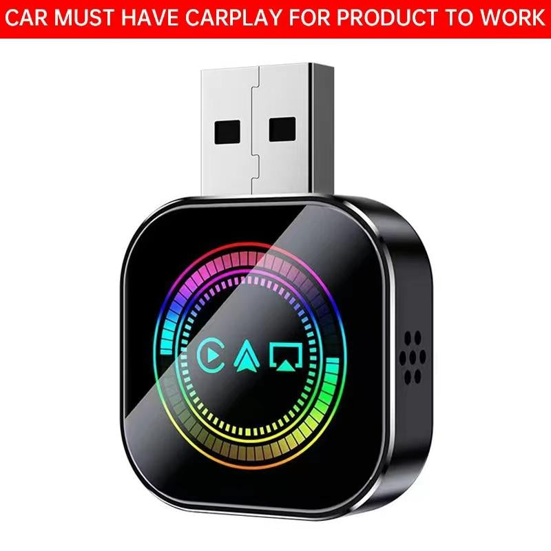 【Yurnlv】2026 Wireless Carplay Adapter for Iphone/Android - Fastconnection,No Latency,Hands-Free Call Wireless Adapter Electronic Charger Carplay Dongle，Cars Accessories Wired to Wireless Carplay Adapter