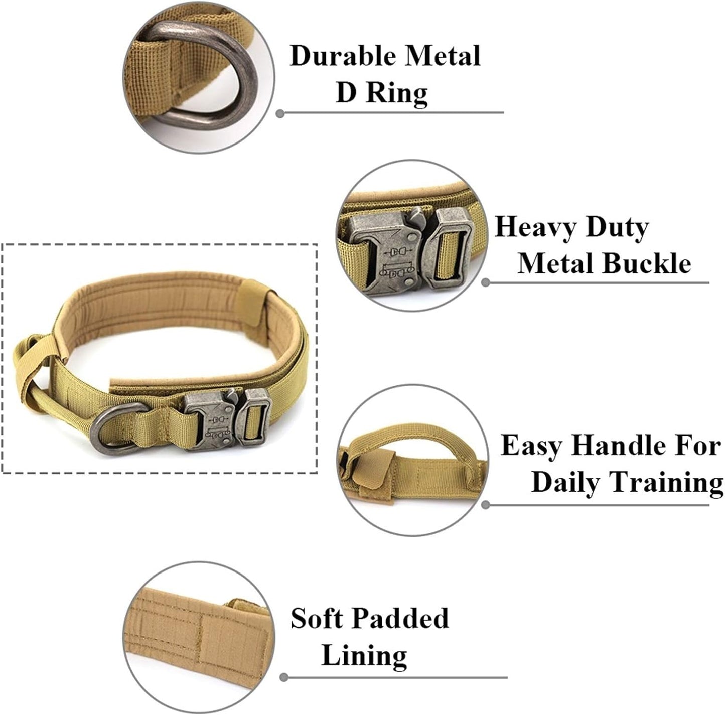 Fast Shipping Durable Military Tactical Dog Collar
