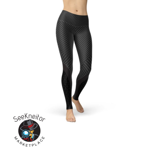 Womens Carbon Fiber Sports Leggings