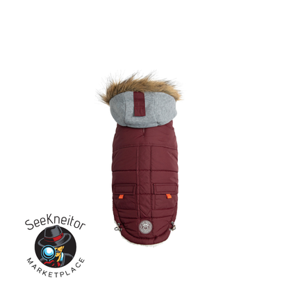 winter sailor dog parka GF PETS - Burgundy