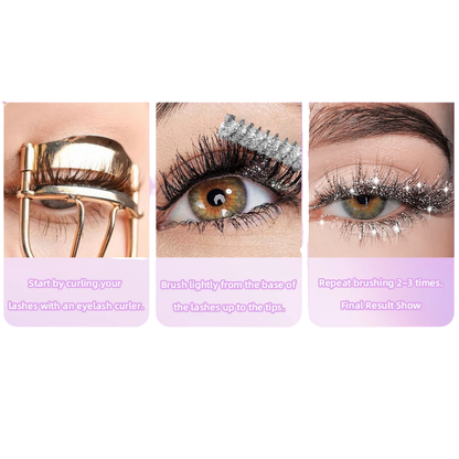 Diamond Masker glitter mascara with galaxy-style sparkly sequins.