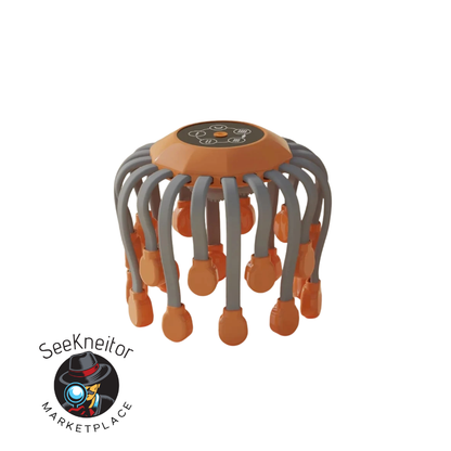 20-head scalp massager with red light & vibration