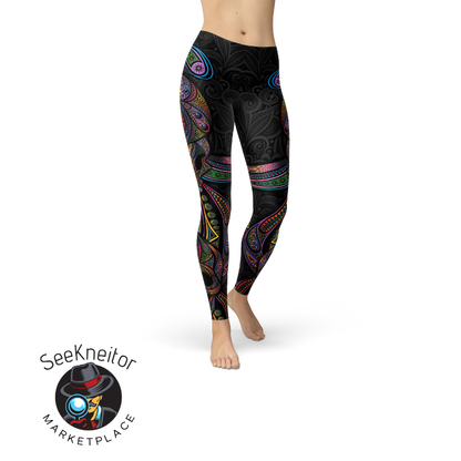 Womens Sugar Skull Leggings