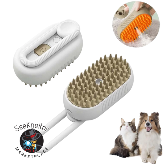 Pet Steam Hair Brush  – Remove Loose Hair & Massage