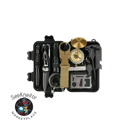 14 in 1 Outdoor Emergency Survival And Safety Gear Kit Camping