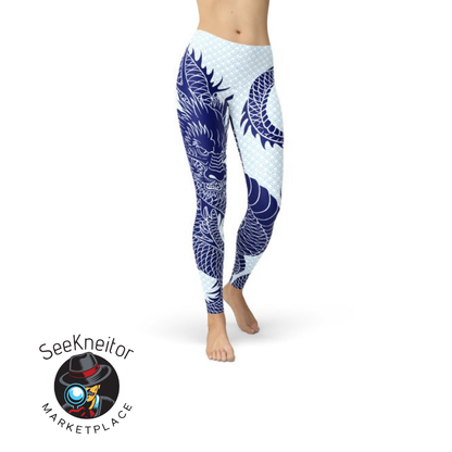 Womens Japanese Dragon Leggings