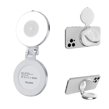 TELESIN C03 Magnetic Selfie Light, Phone Light Compatible with Iphone MagSafe