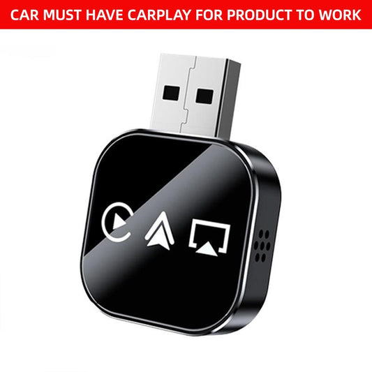 【Yurnlv】2026 Wireless Carplay Adapter for Iphone/Android - Fastconnection,No Latency,Hands-Free Call Wireless Adapter Electronic Charger Carplay Dongle，Cars Accessories Wired to Wireless Carplay Adapter