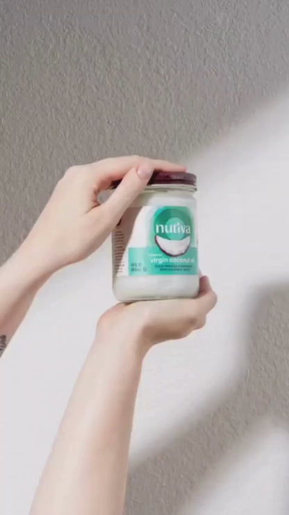 Organic virgin coconut oil, cold-pressed and unrefined, 15 fl oz (2 pack)